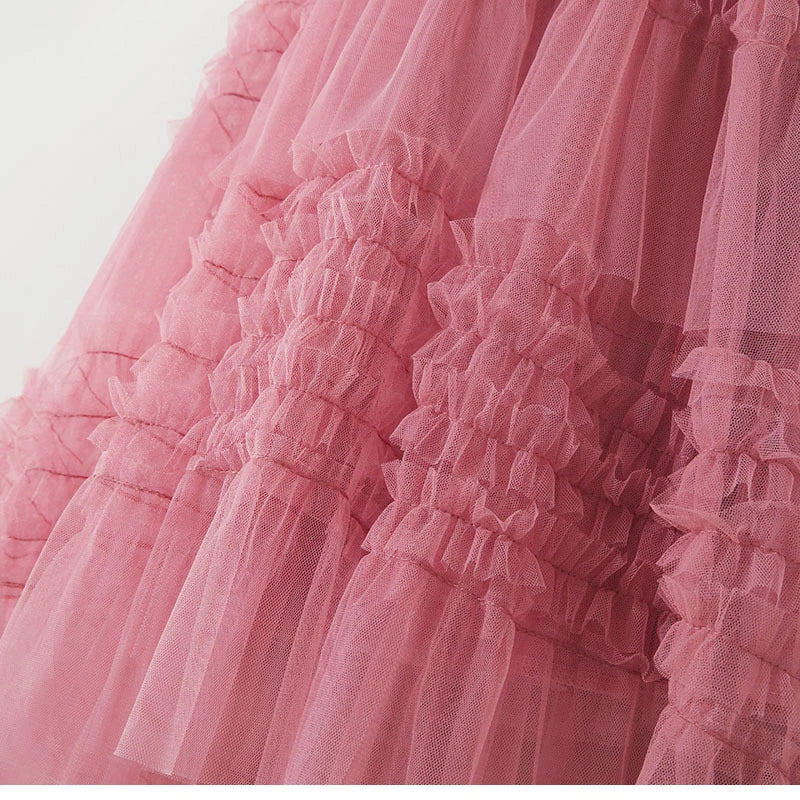 3 Layers Tiered Tulle Skirt