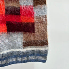 Plaid U-Neck Sleeveless Knit Dress