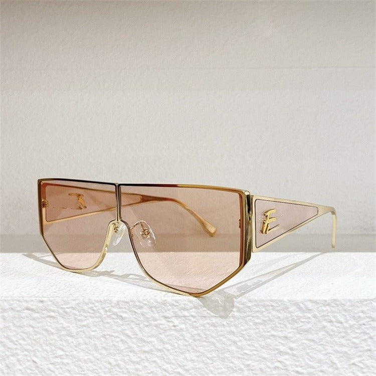 Geometric One-Piece Sunglasses