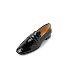 Cowhide Deep Cut Loafers