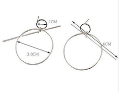 Geometric Double Circle Earrings