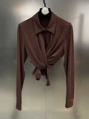 Sparkly Top Ruched Skirt Set