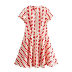 Cute Printed Skater Dress