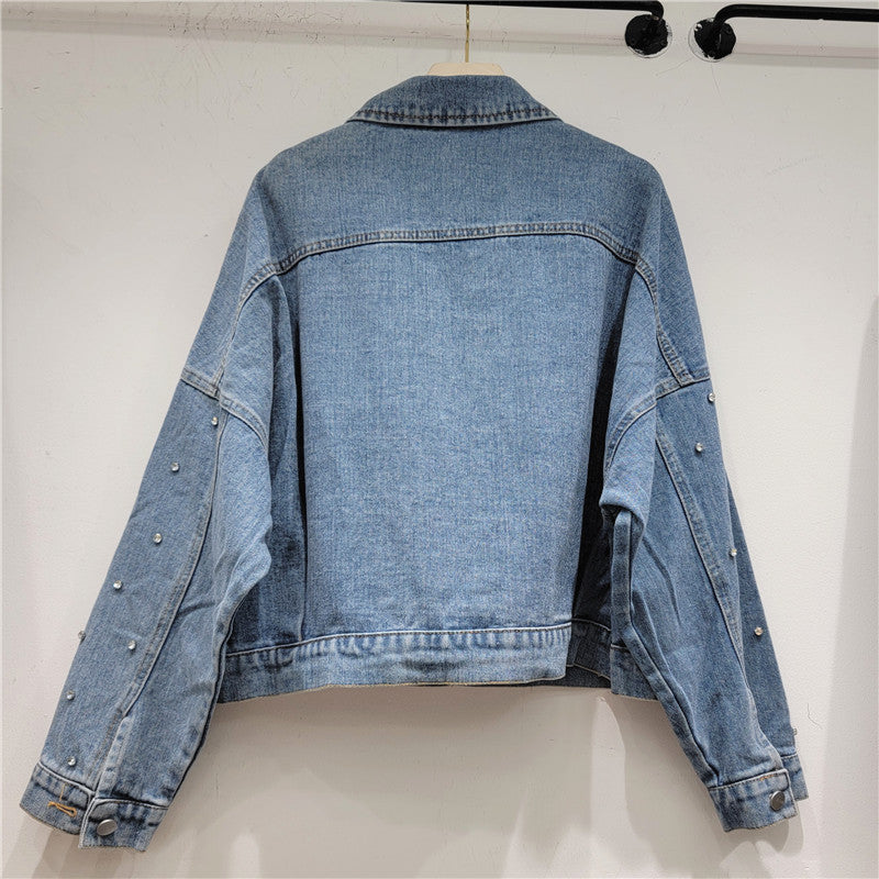 Colorful Diamond Denim Jacket