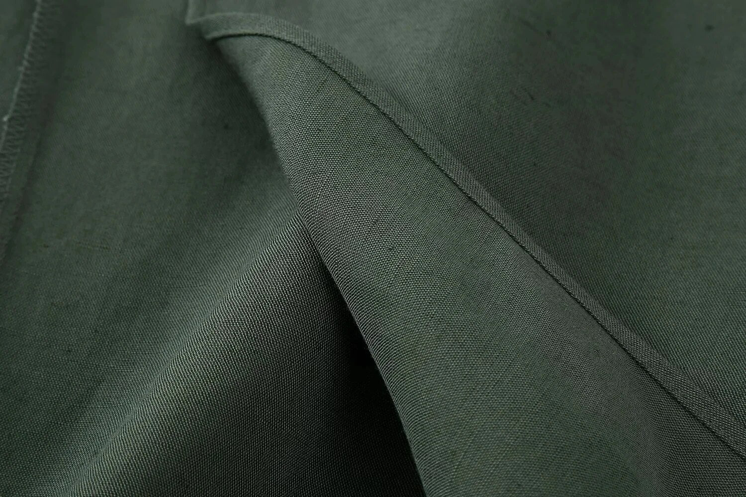 Elegant Olive Green Two-Piece Skirt Set