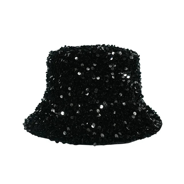 Casual Sequin Bucket Hat