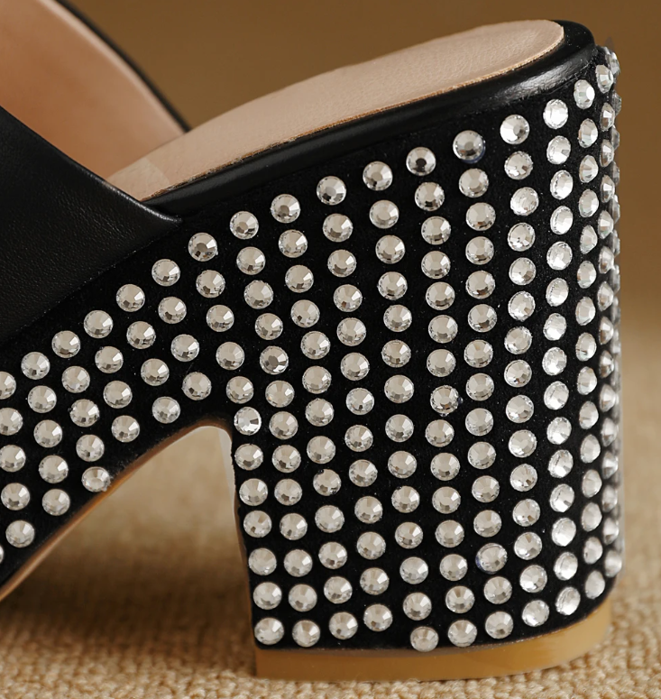 Metal Studs Waterproof Platform Sandals