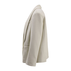 Soft Long Collar One Button Coat