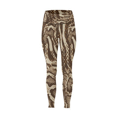 Dembe Brown High-Waisted Leggings