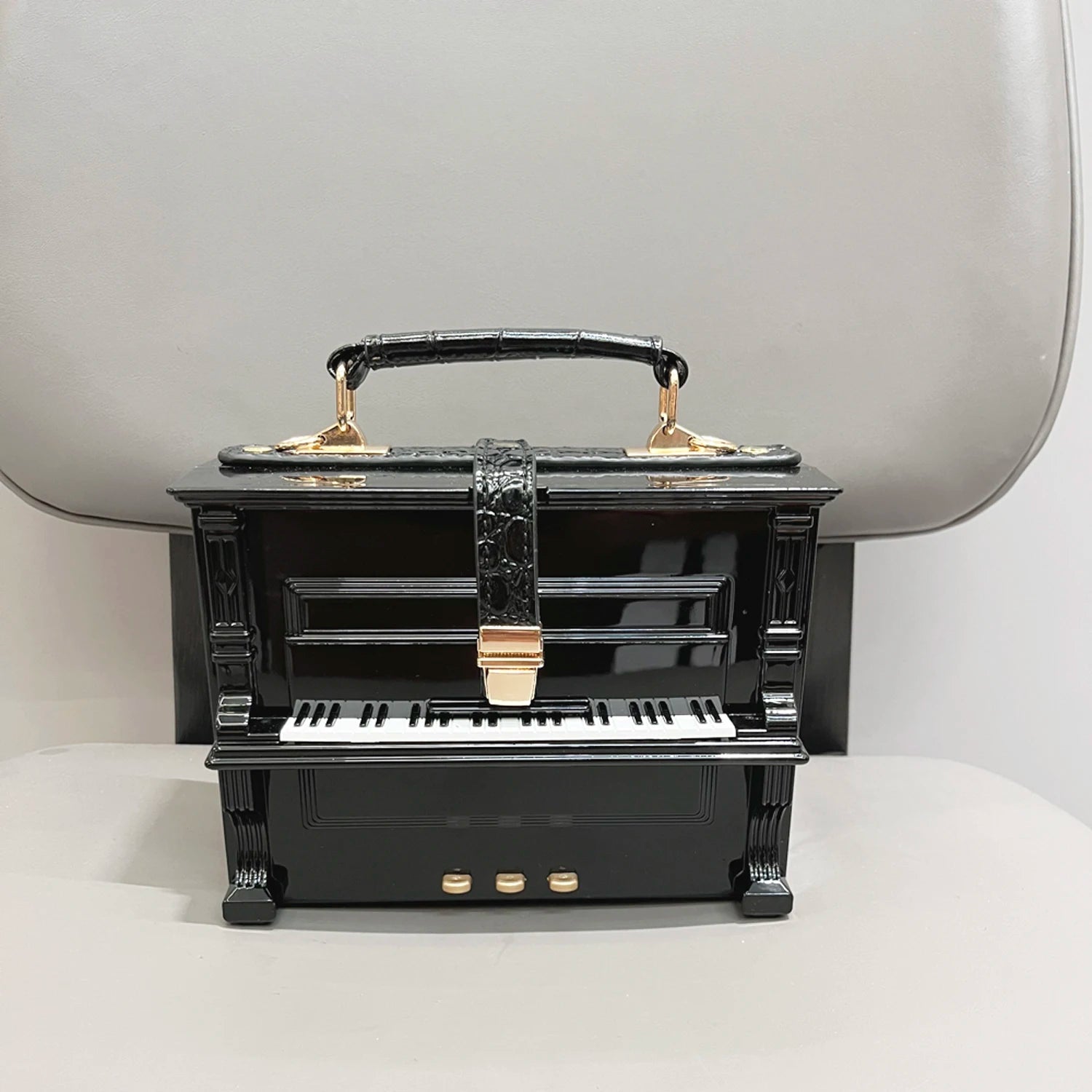 Piano Top Handle Handbag