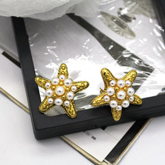 Vintage Seaside Vacation Starfish Earrings