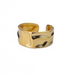 Irregular Geometric Open Cuff Rings