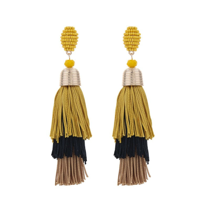 Pre Order:  Bohemian Long Tassel Earrings