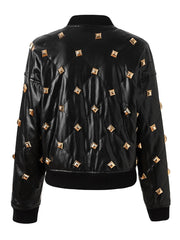 Diamond Quilted Press Studs Jacket