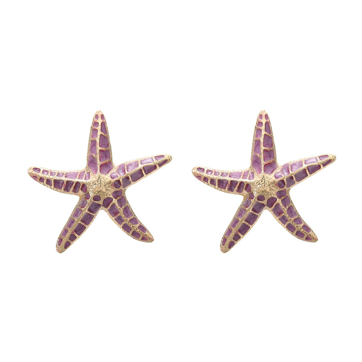 Starfish Drip Oil Earrings
