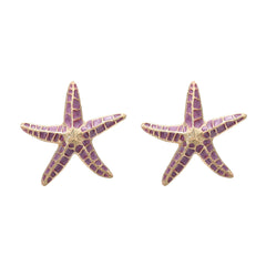 Starfish Drip Oil Earrings