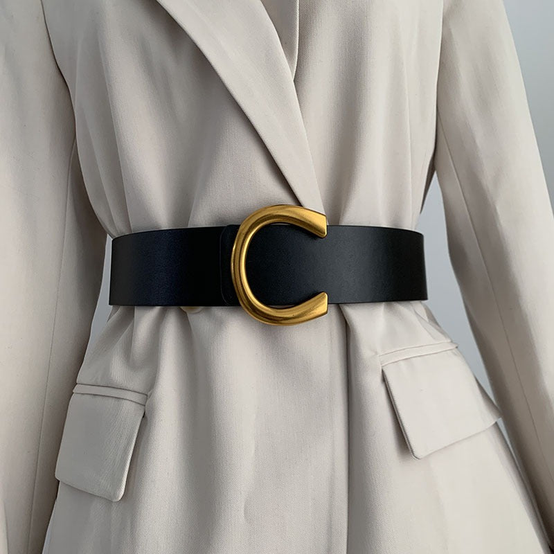 Wide Buckle Belt
