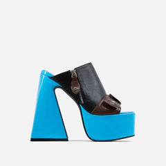 Square Open Toe Thick High Heel Sandals