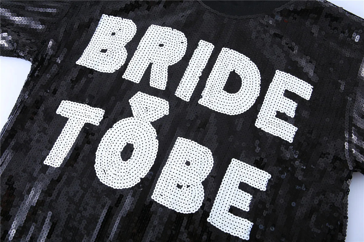 Pre Order:  Bride-To-Be Sequined T-Shirt