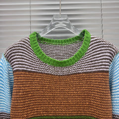 Multicolor Loose Fit Knitted Dress