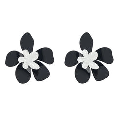 Acrylic Large Flower Earrings