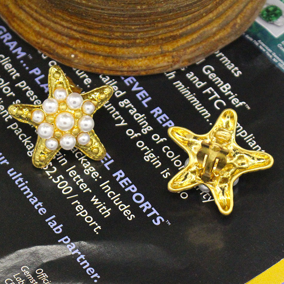 Vintage Seaside Vacation Starfish Earrings