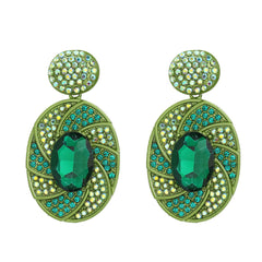 Spiral Light Rhinestone Earrings