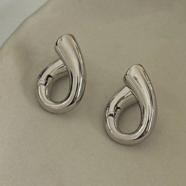 Chunky Open Hoop Earrings