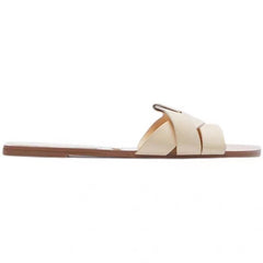 Woven Open Toe Flat Sandals