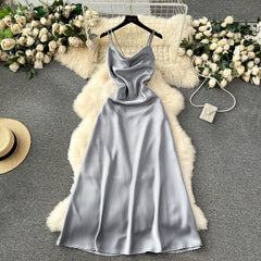 Satin French Style Camisole Dress
