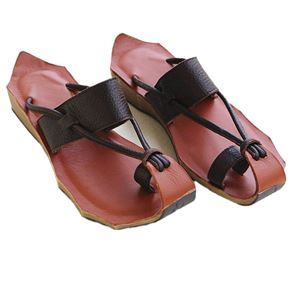 Casual Retro Leather Handmade Slippers Plus Size