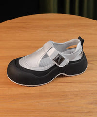 New Apricot Hollow Out Breathable Platform Sandals