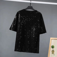 Dazzle Sequined Loose T-Shirt