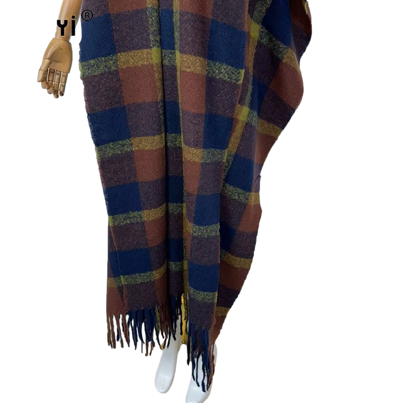 Multi Tartan Plaid Maxi Cardigan - WINI