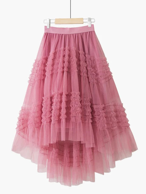 3 Layers Tiered Tulle Skirt