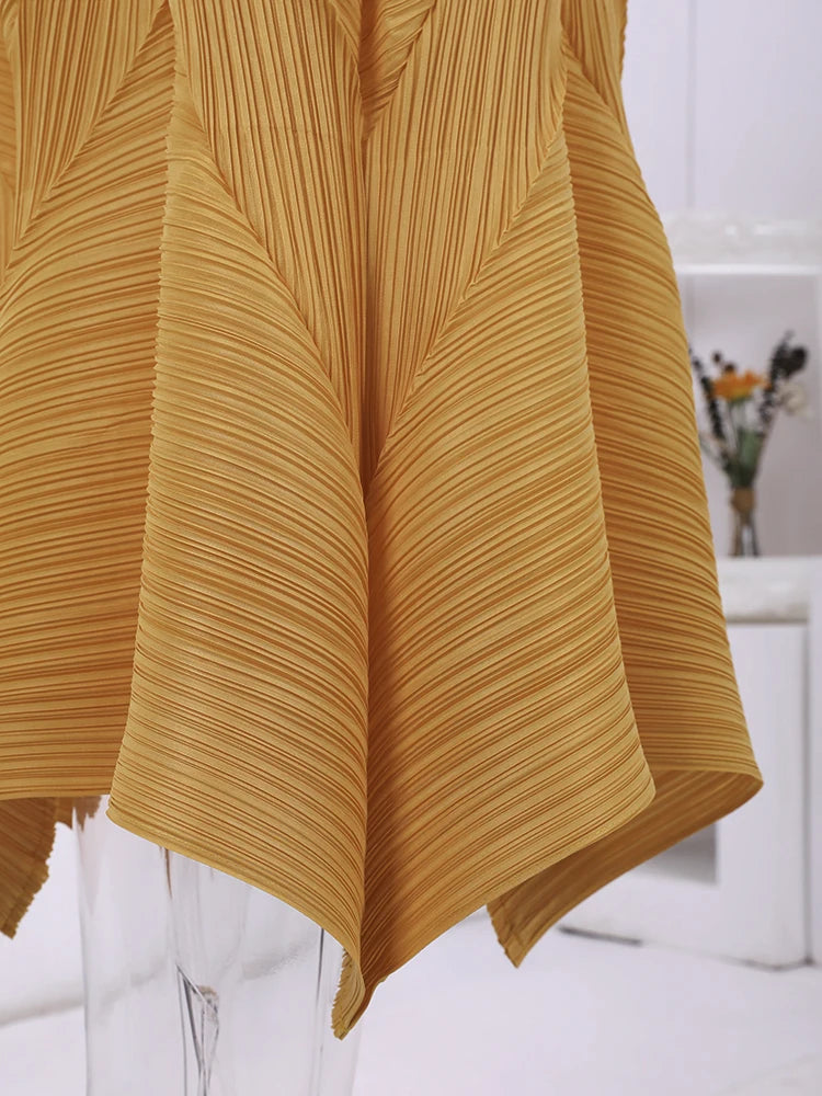 Pleated Short Top+ Pants Set