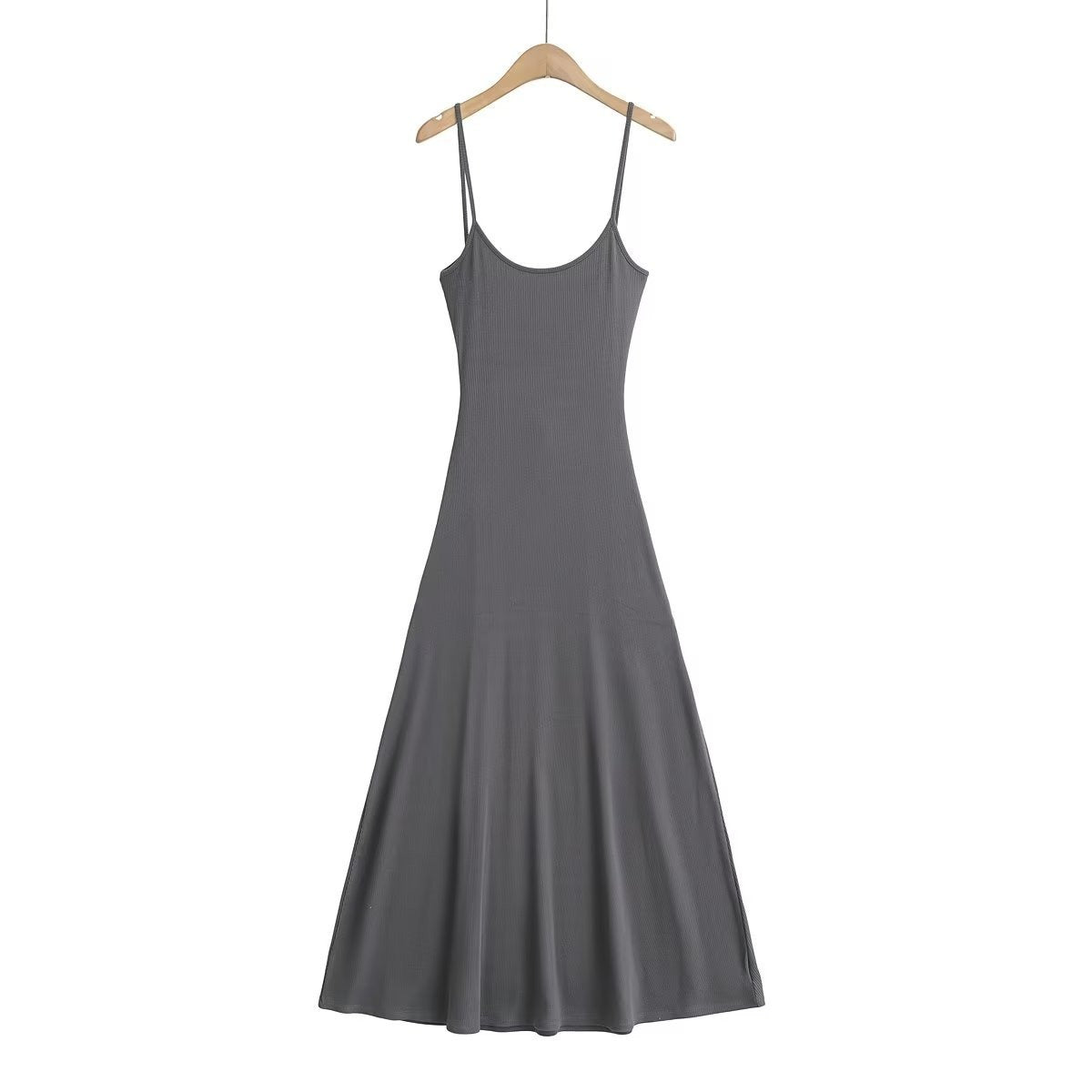 Solid Stretch Sleeveless Maxi Dress