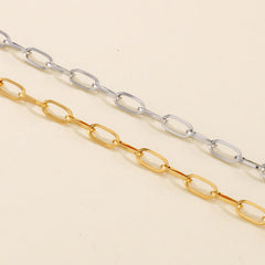 Heart Brushed Alloy Chain Necklace