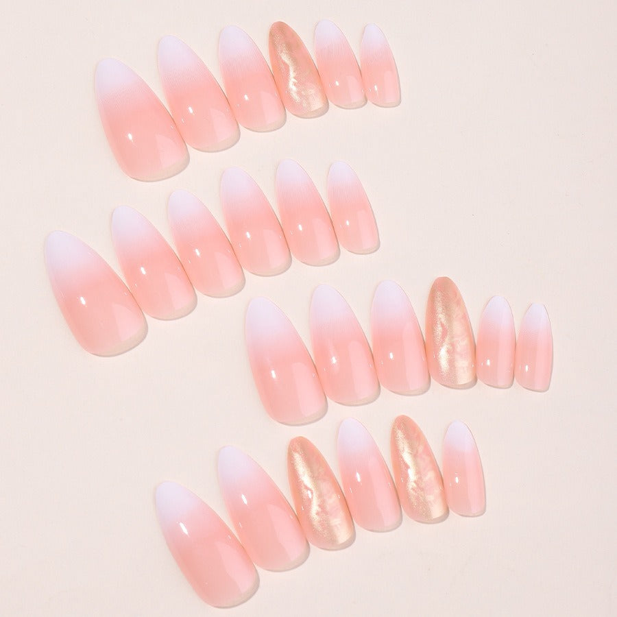 Almond-Shaped Fake Nail Patches