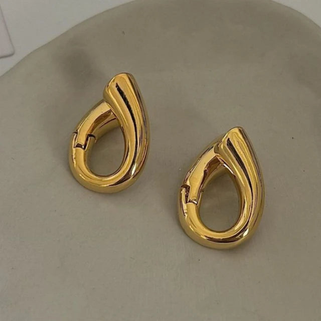 Chunky Open Hoop Earrings