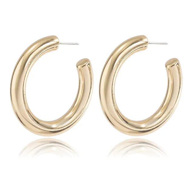 Elegant Hoop Statement Earrings