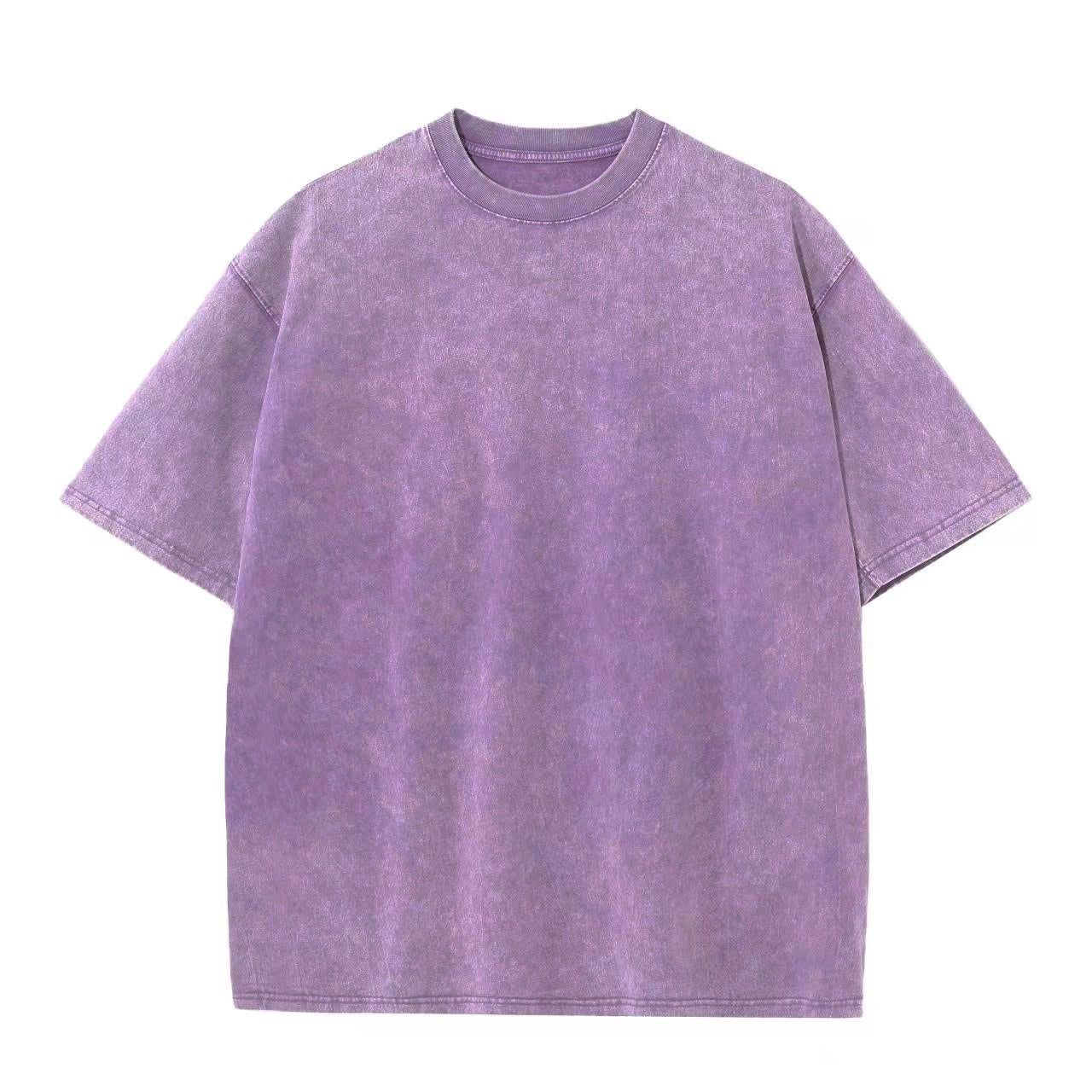 Washed Distressed Cotton T-Shirt