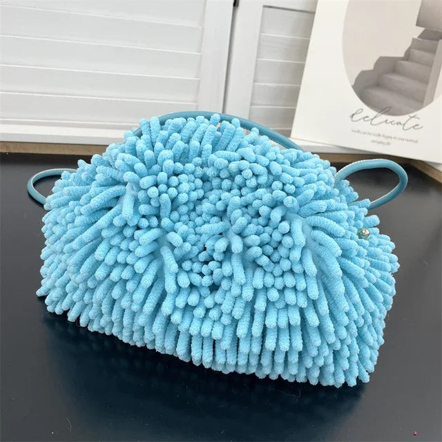 Plush Shoulder Cloud Bag