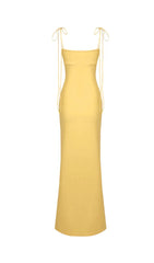 Tulip Sleeveless Lace Up Solid Maxi Dress