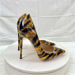 Patent Tiger Stripes Stilettos