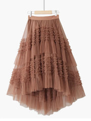 3 Layers Tiered Tulle Skirt