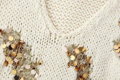 Sequin Knitted Vest Top