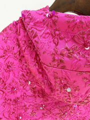 Jacquard Beaded Loose Hoodie