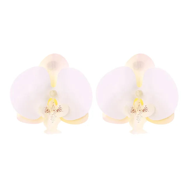 Flower Pendant Necklace + Earrings Set