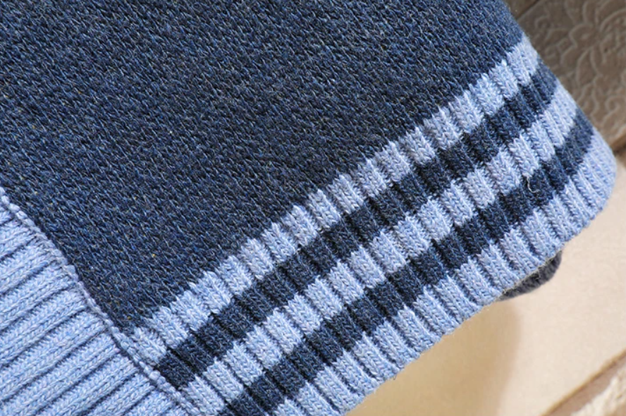 Multicolor Grids Knitted Cardigan